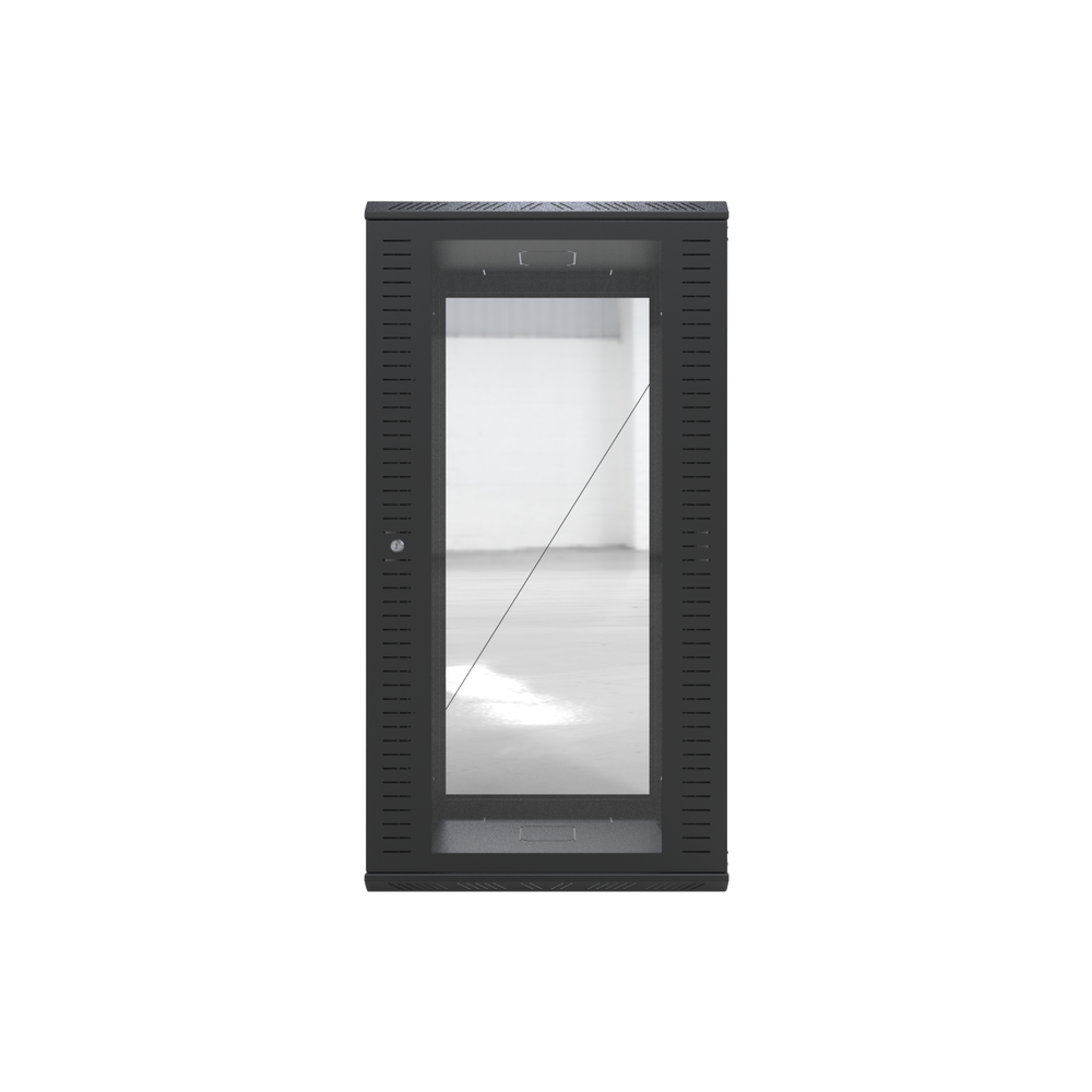 24-Unit 19" Wall-Mounted Swing-Out Cabinet with Glass Window