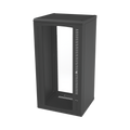 Gabinete para Montaje en Pared, Puerta de Cristal Templado, Cuerpo Fijo con Rack 19" de 24 Unidades