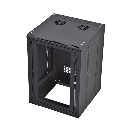Gabinete Profesional para Telecomunicaciones de 16UR, 600 mm Profundidad.