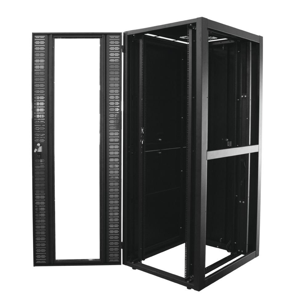 Gabinete Ancho para Telecomunicaciones de 45UR, 800 Ancho, 1000 mm Profundidad. Incluye Iluminación.