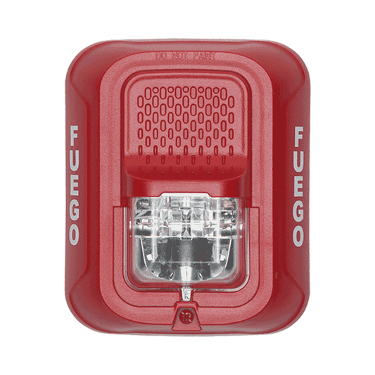 Lámpara Estroboscópica para Montaje en Pared, Color Rojo, Nivel de Candelas Seleccionable, Nuevo Diseño Moderno y Elegante y Menor Consumo de Corriente