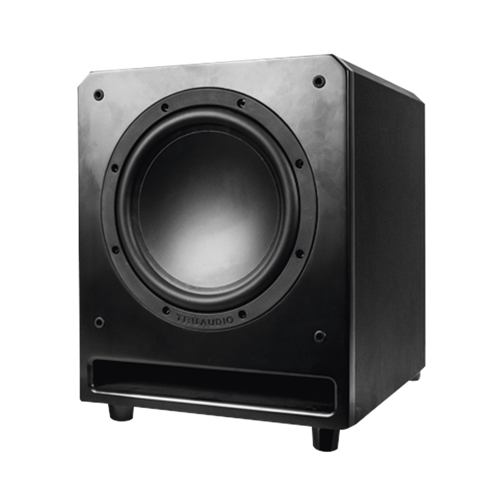 Subwoofer de ranura Activo con altavoz de 10 in, amplificador interno de 150W.
