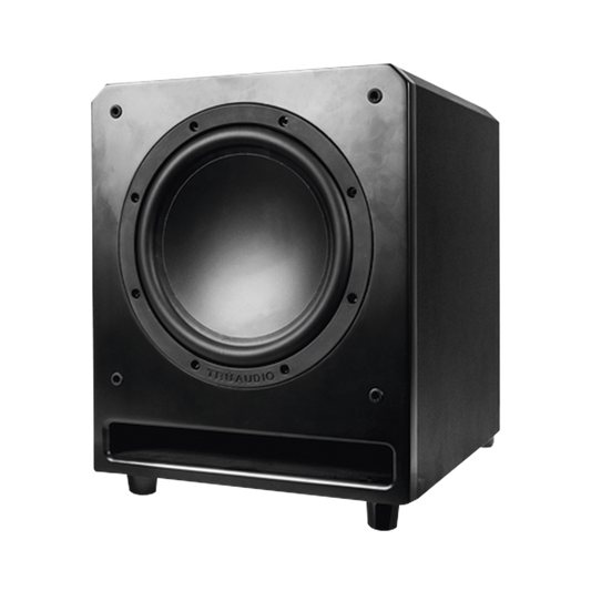 Subwoofer de ranura Activo con altavoz de 10 in, amplificador interno de 150W.