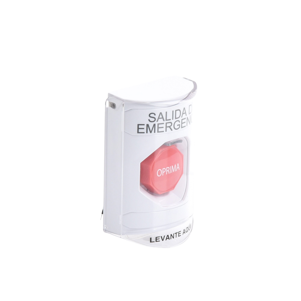 Emergency Exit Button with Super Strong Polycarbonate Protective Cover and Key Reset