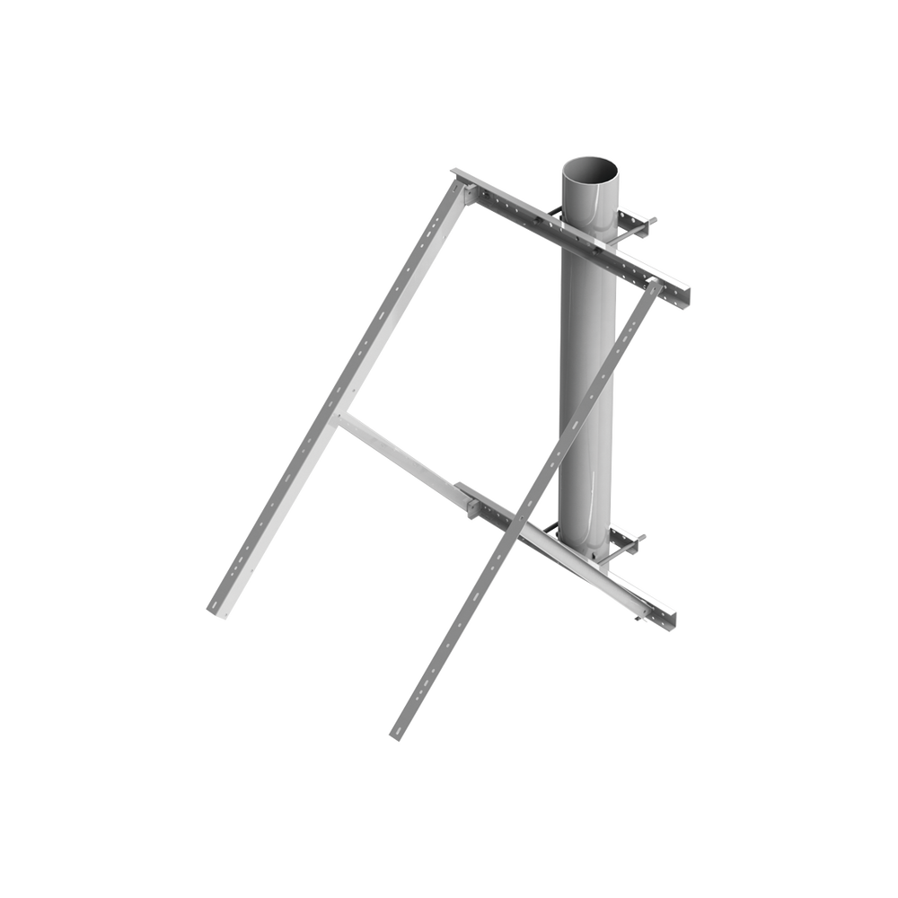 Montaje para Panel Solar de Poste o Torre Galvanizado Electrolítico (Ver Compatibilidad).