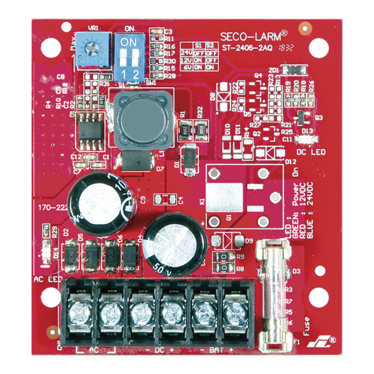 Fuente de Alimentación y Cargador / 6 o 12 o 24 Vcd / 1.5 A Continuo / Protección contra corto circuito