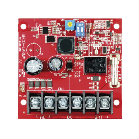 Fuente de Alimentación y Cargador / 6 o 12 o 24 Vcd / 2.5 A Continuo / Protección contra corto circuito