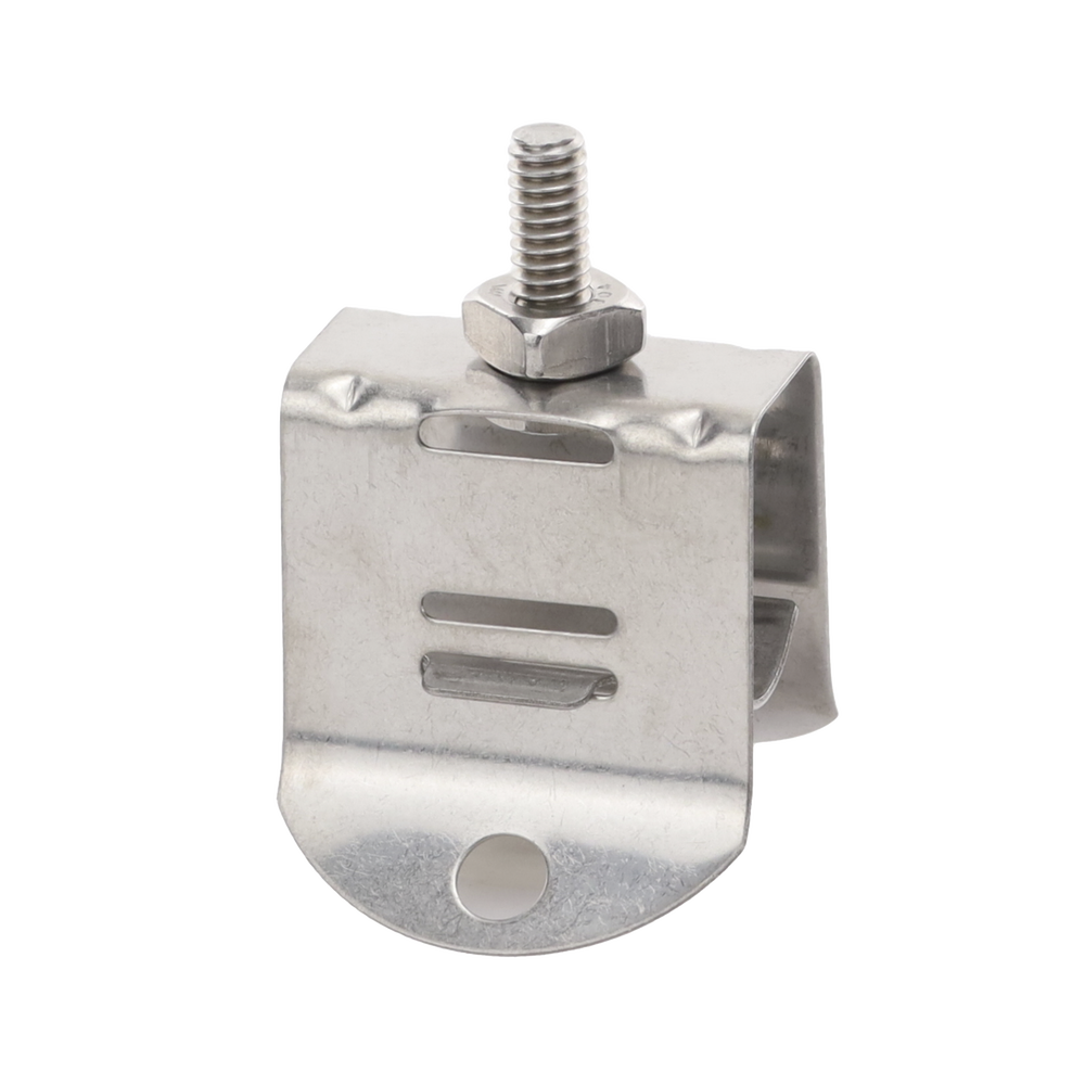 Sujetador de doble click para cable coaxial de 1/2 paquete de 10 piezas.