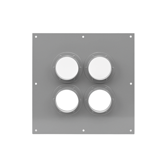 Placa Pasamuros Con Capacidad de 4 Botas de 4"