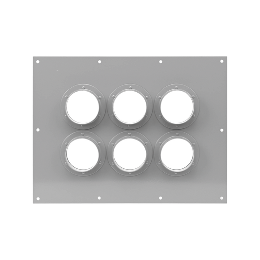 Placa Pasamuro Con Capacidad de 6 Botas de 4"