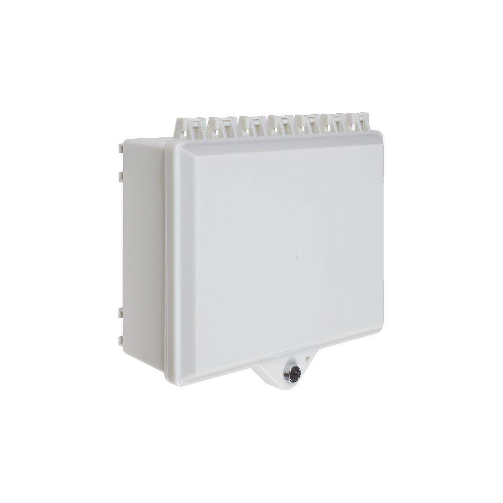 Gabinete de Policarbonato Blanco Súper Resistente, para Uso en Interior o Exterior, Cerradura con Llave