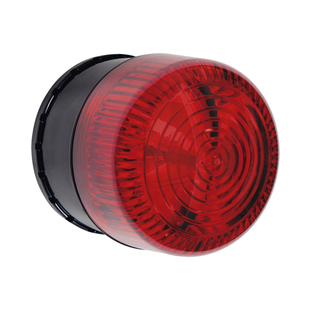 Alarma de Una Zona para Uso en Exterior, Notificación Audible y Visible, Color Rojo
