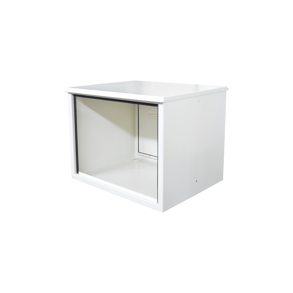 Gabinete para resguardo de baterías (hasta dos baterías PL110D12) con opción para montaje en poste.