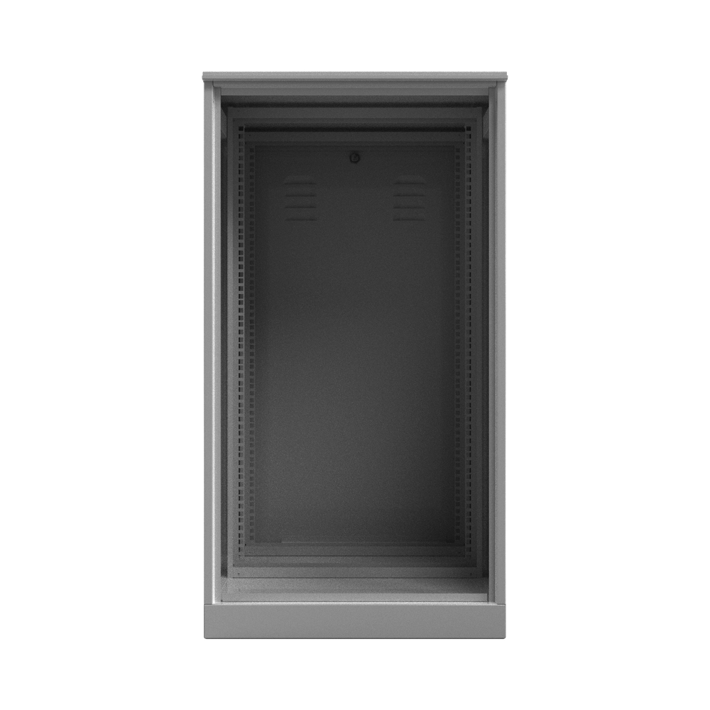 Gabinete con Rack Estándar De 19" 20 UR. Doble Puerta.