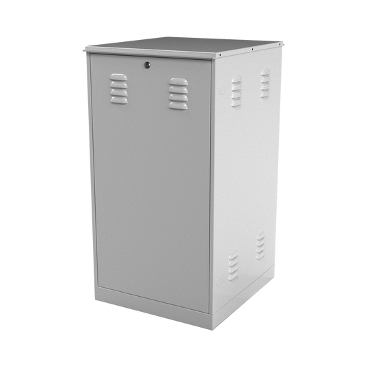 Gabinete con Rack Estándar De 19" 20 UR. Doble Puerta. 