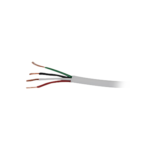 Retazo de 50 Metros de Cable para Alarma, Color Blanco, Multifiliar, Aprobado Bajo la Norma UL, Calibre 22.