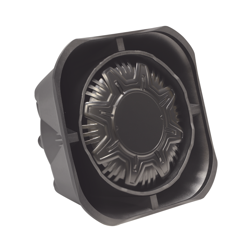 Bocina Compacta de uso rudo, 100 Watts de Potencia, Ideal para vehículos de encubierto, 8 Ohms de Impedancia