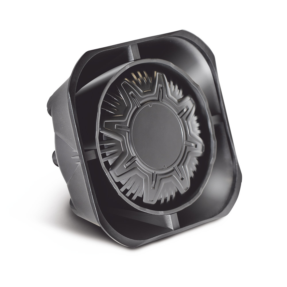 Bocina Compacta de uso rudo, 100 Watts de Potencia, Ideal para vehículos de encubierto, 8 Ohms de Impedancia