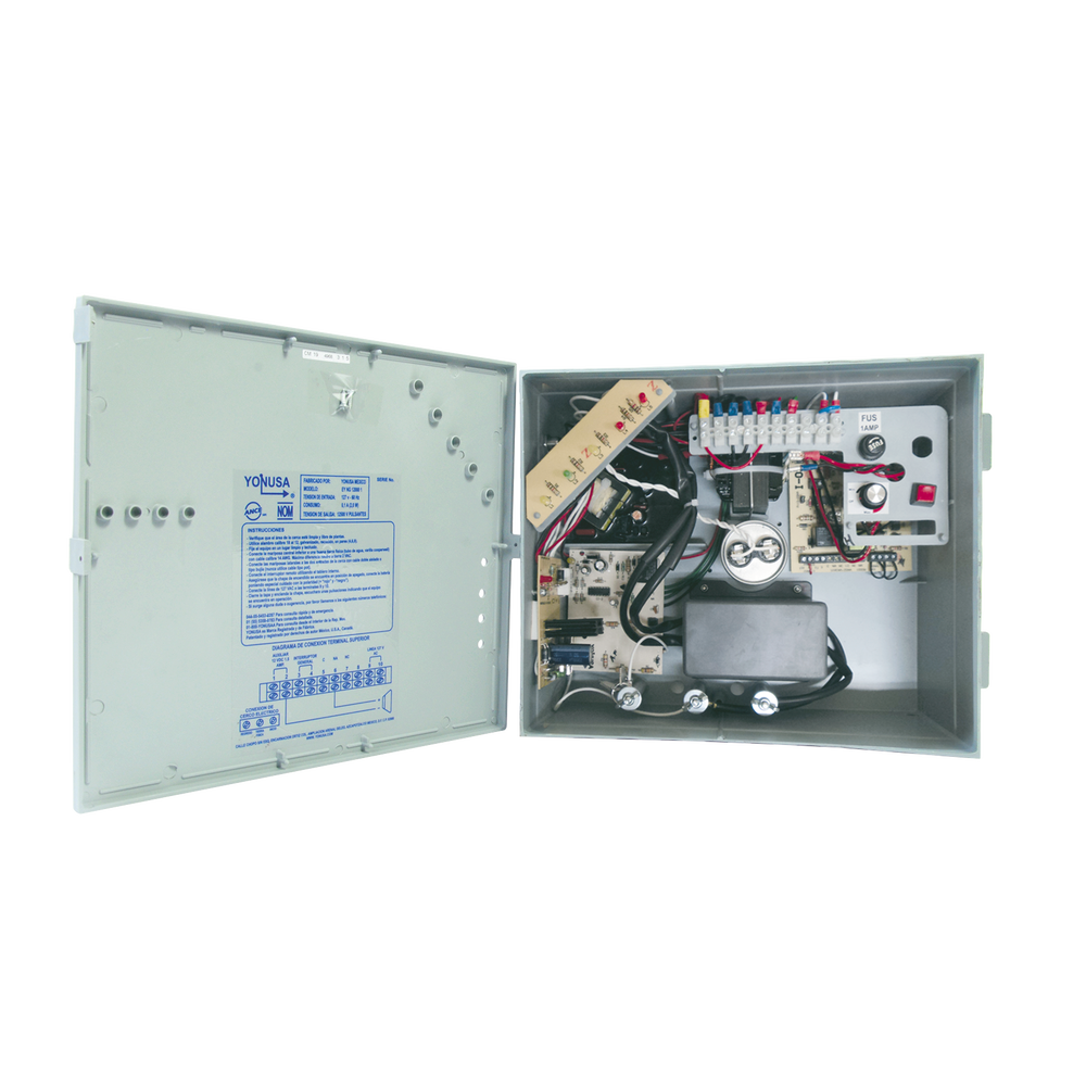 Energizador ANTIPLANTAS de 10,000Volts-1.2 a 5 JOULES / 10000 Metros lineales de protección / Activado por Atenuación de voltaje,Corte de línea o Aterrizamiento de la línea/Integración a panel de Alarma.