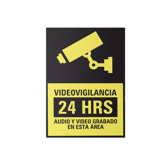 Letrero de Videovigilancia en Poliestireno