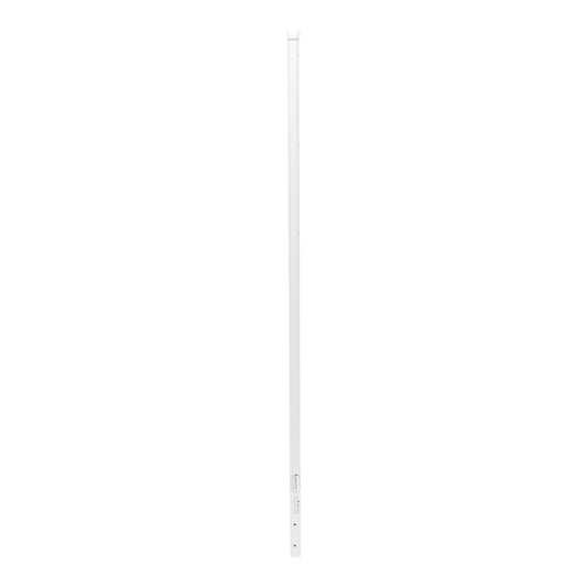 Poste de Esquina Blanco de Acero Galv. de 1.2m para Cerca Electrificada  cal. 18 de 1" Diam. para 5 Aisladores (No incluidos).
