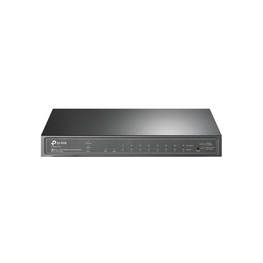 Switch PoE JetStream Administrable 8 puertos 10/100/1000 Mbps + 2 puertos SFP, 8 puertos PoE, 61W