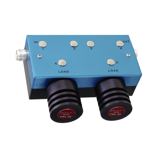 Aislador Doble para 118-174 MHz, 70 dB de Aislamiento, Ajustable en ± 4 MHz, hasta 100 Watt.