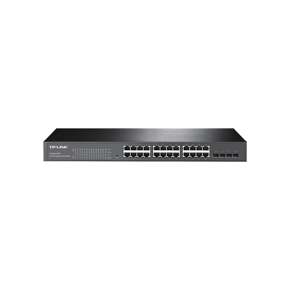 Smart Switch JetStream Gigabit administrable Capa 2, 24 puertos 10/100/1000 Mbps + 4 puertos SFP 