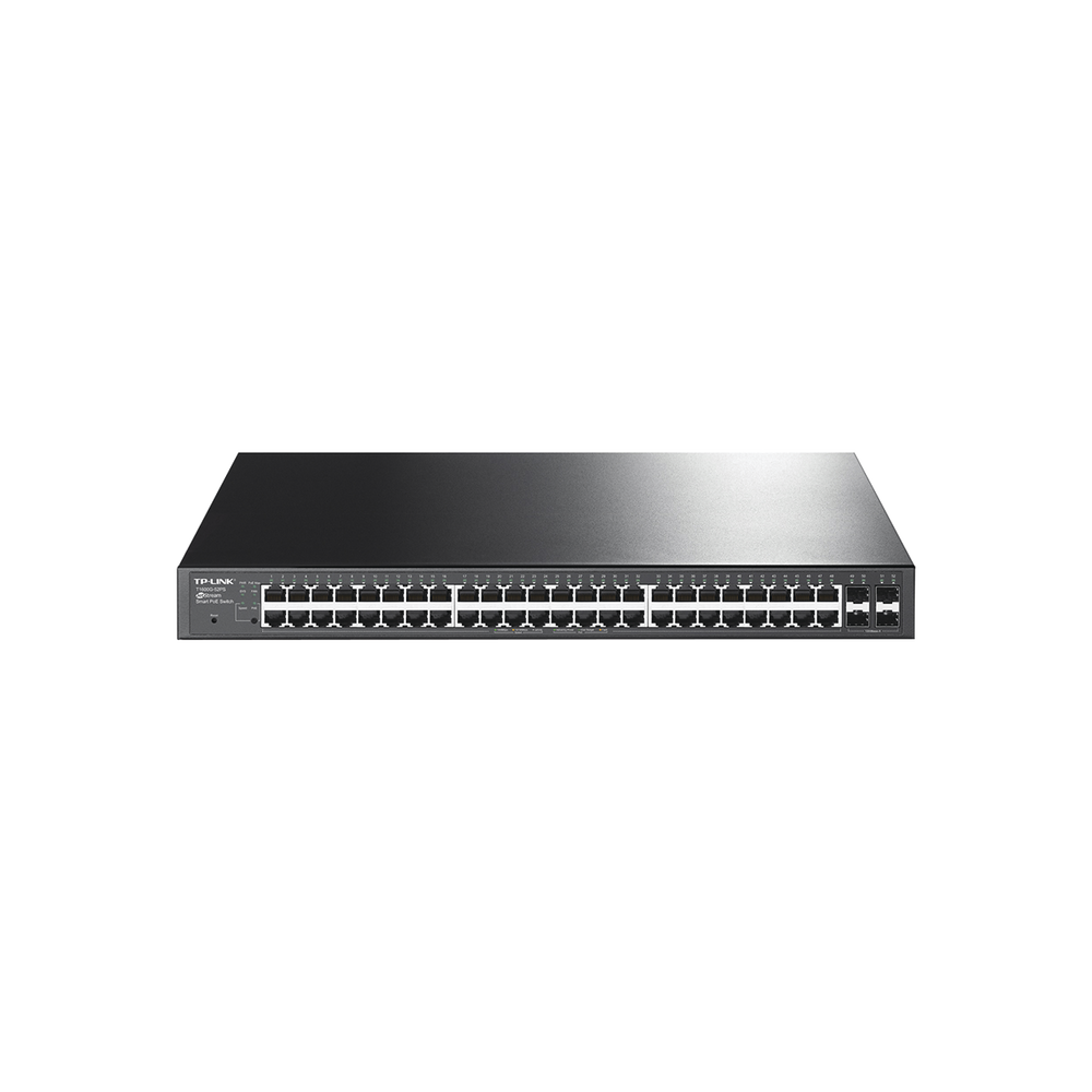 Smart Switch JetStream PoE+ administrable Capa 2, 48 puertos 10/100/1000 Mbps + 4 puertos SFP 384 W