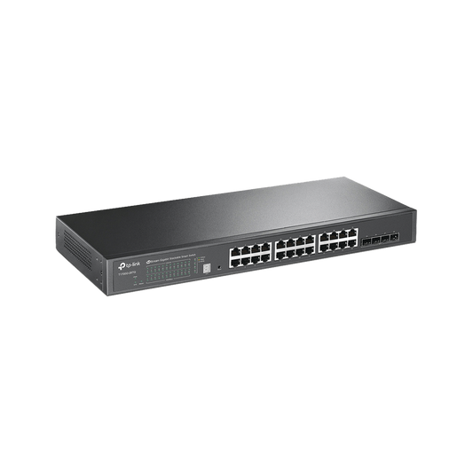 Smart Switch JetStream apilable Gigabit administrable Capa 2, 24 puertos 10/100/1000 Mbps + 4 puertos SFP+