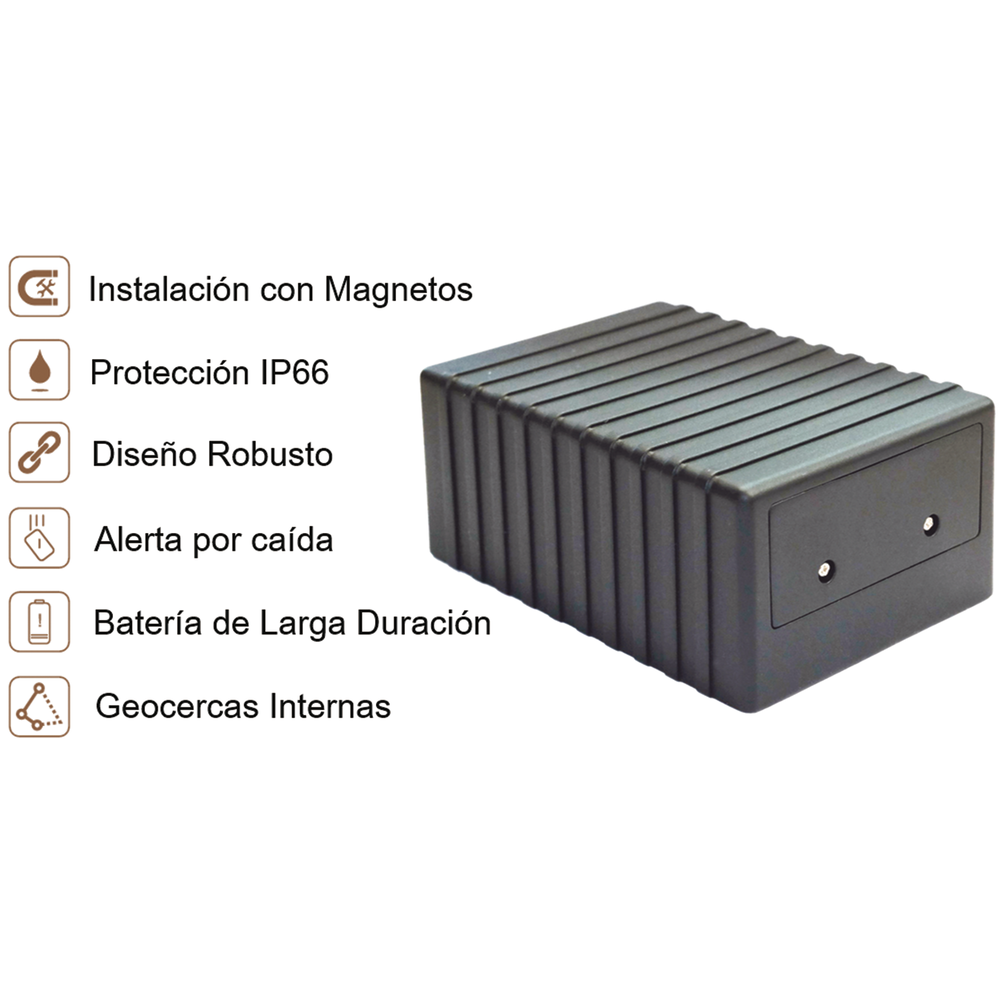Special 3G container tracker with IP66 waterproof rating, internal antennas, and long-lasting battery.