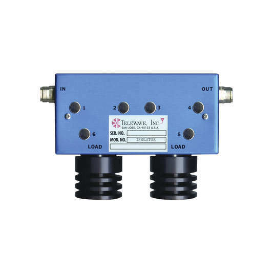 Aislador Doble para 400-512 MHz, 70 dB de Aislamiento, Ajustable en ± 5 MHz, 100 Watt, N Hembras.