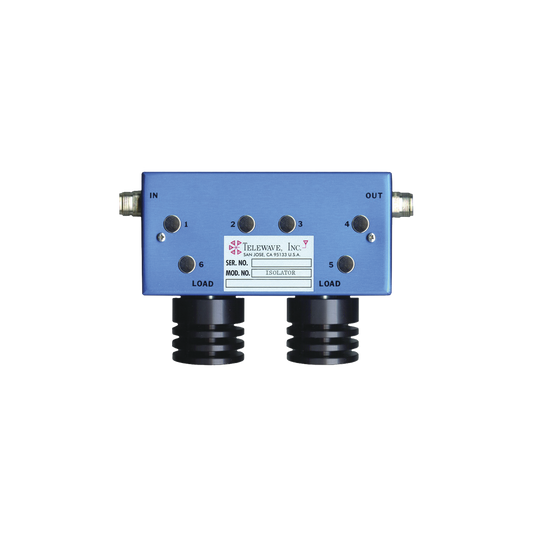 Aislador Doble para 806-960 MHz, 70 dB de Aislamiento, Ajustable en ± 6 MHz, hasta 100 Watt.