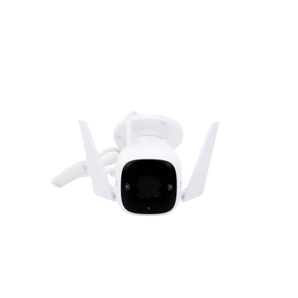 Cámara IP Wi-Fi para exterior, 3 megapixel, audio doble vía, visión nocturna, notificación Push, acepta memoria Micro SD de para grabación.