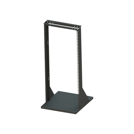 Bastidor Rack de 19 x 72 Pulgadas con Base Extendida para montaje de equipo.