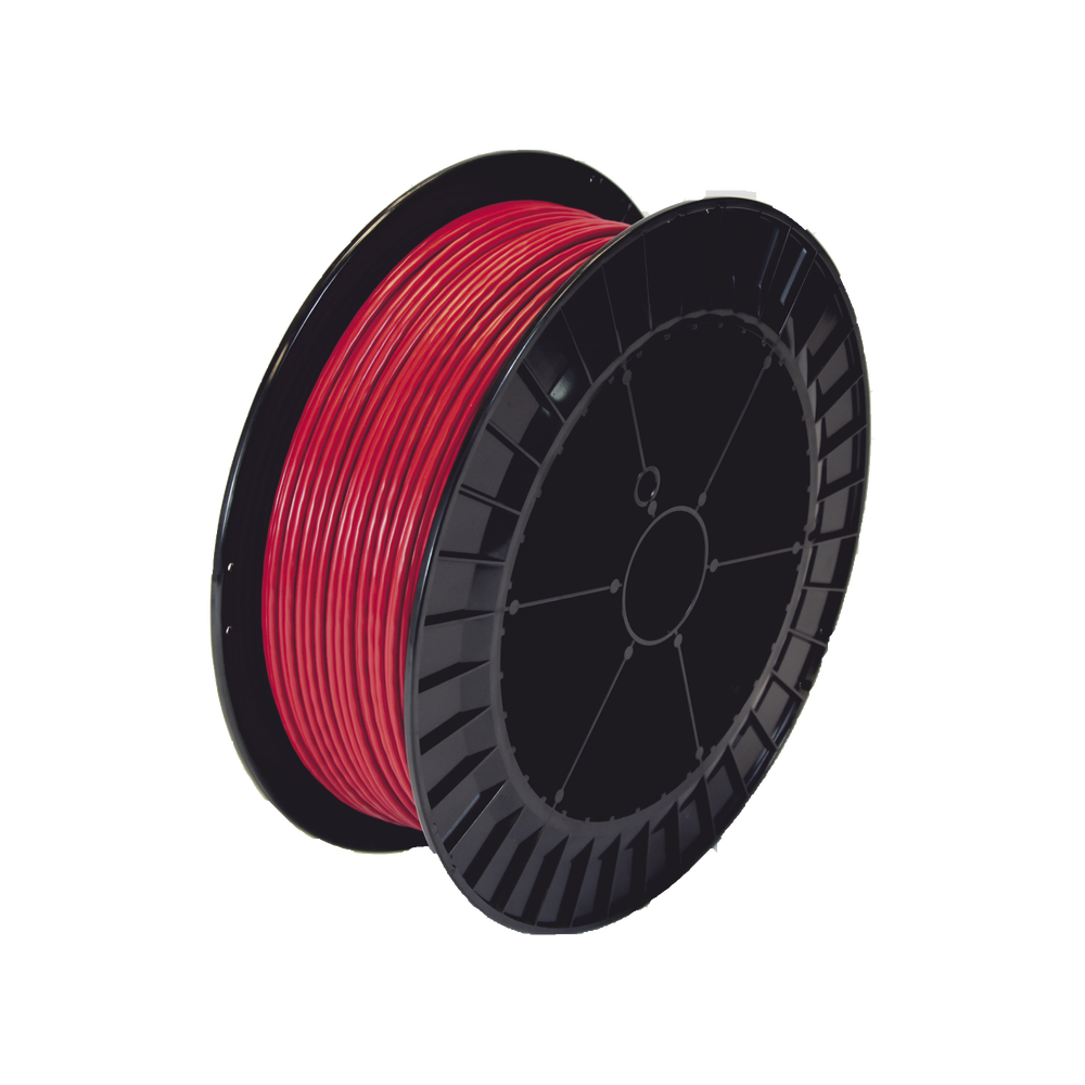 Bobina de 152 Metros de Cable Detector de Calor, Temperatura Fija 68 grados Celsius, Recubrimiento de Nylon Negro para Aplicaciones en Exterior, con Guía Acerada