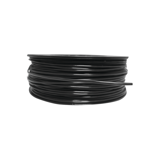 Bobina de 152 Metros de Cable Detector de Calor, Temperatura Fija 185° C, Recubrimiento de Nylon Negro para Aplicaciones en Exterior, con Guía Acerada