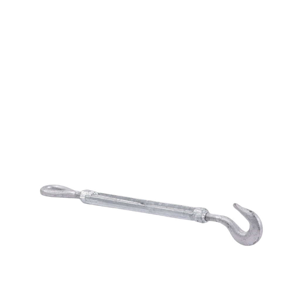 3/8" x 6" Forged Steel Turnbuckle EYE-HOOK Hot Dip Galvanized (Max Load 544 Kg).