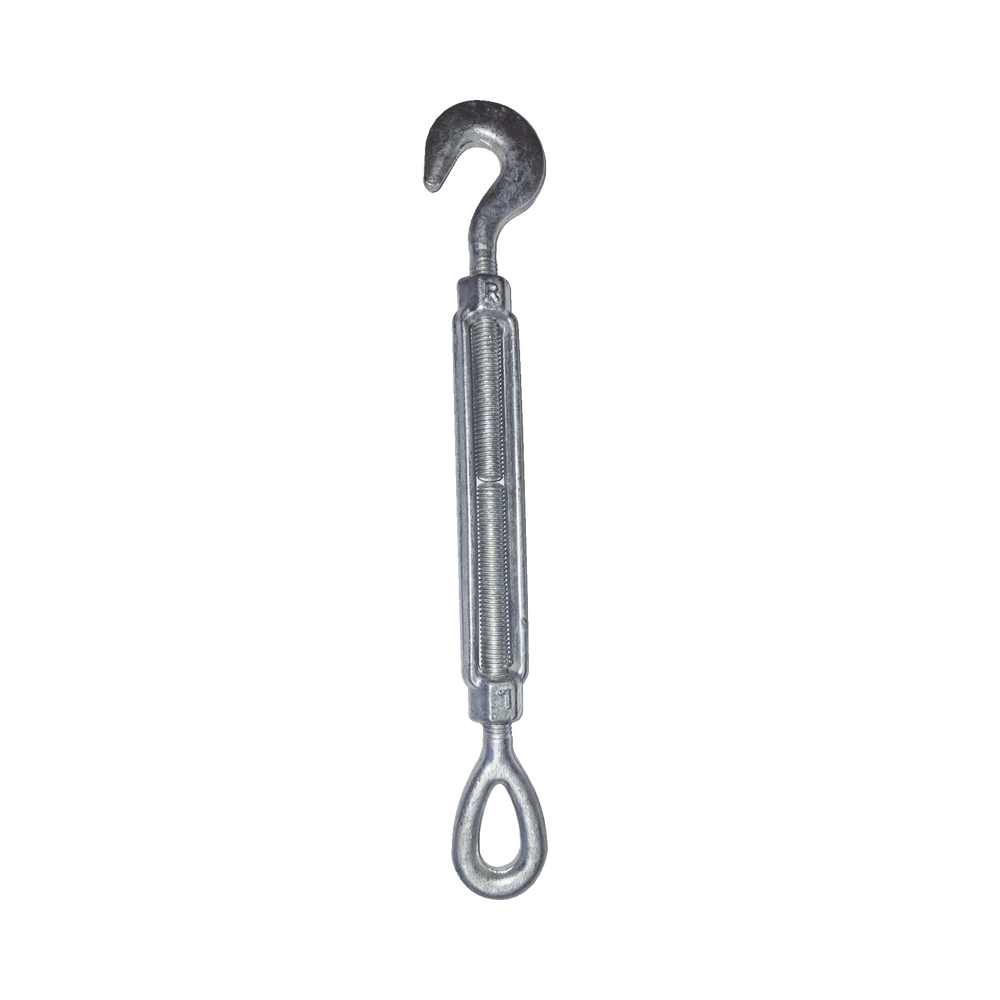 Tensor de 5/8" x 9" Acero Forjado OJO-GANCHO Galv. Inmersión en Caliente (Carga Max. 1020 Kg).