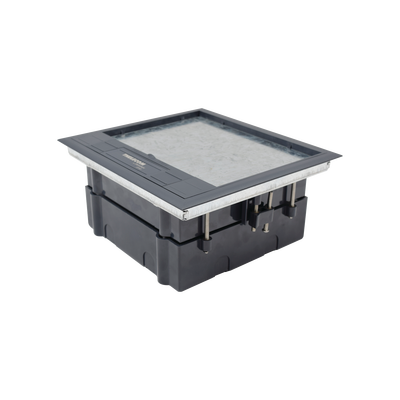 Caja de piso para cuatro módulos universales (Socket M4), para alimentación eléctrica y redes de datos (11000-43401) No 