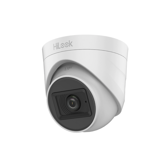 Domo TURBOHD 2 Megapixel / Gran Angular 106° / Lente 2.8 mm / Audio por Coaxitron / 20 mts IR EXIR / Exterior IP66 / 4 Tecnologías (TVI / CVI /AHD / CVBS) / dWDR