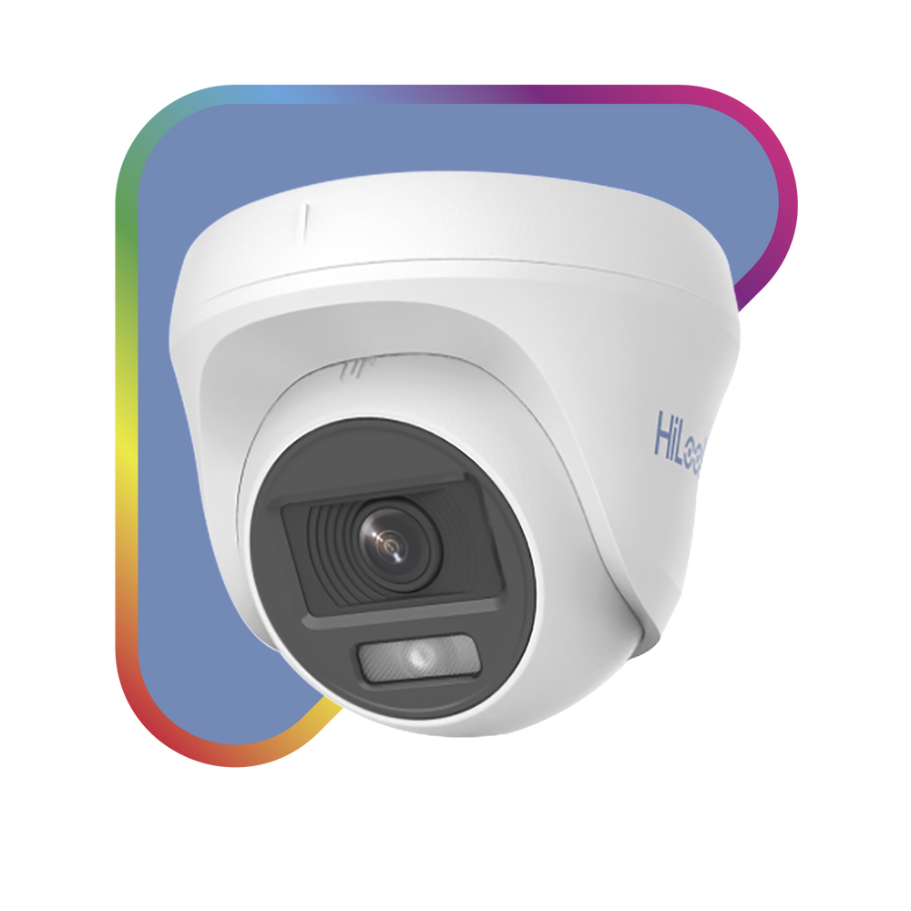 Turret TURBOHD 1080p / 24/7 Color Image / 2.8 mm Lens / ColorVu Lite / White Light 20 m / IP66 / Polycarbonate