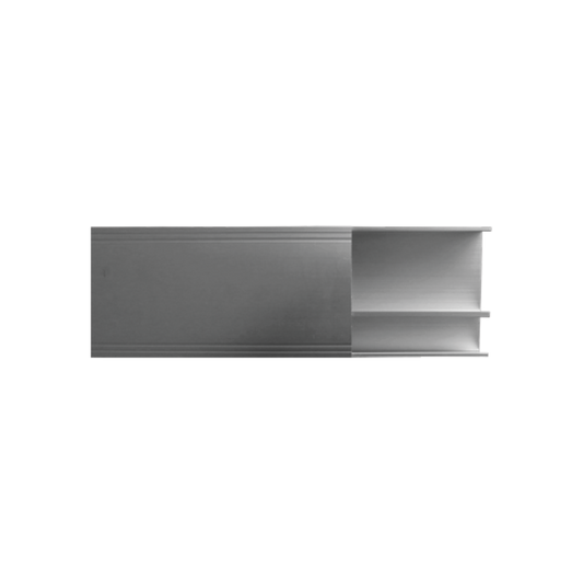Canaleta de aluminio línea R40 color blanco, 117 x 27.3mm, tramo de 3 metros 