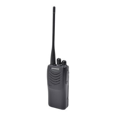 440-480 MHz, Práctico y Ligero, MIL-STD-810, 16 Canales, DTMF, IP54, VOX, Scan, Incluye antena, batería, cargador y clip