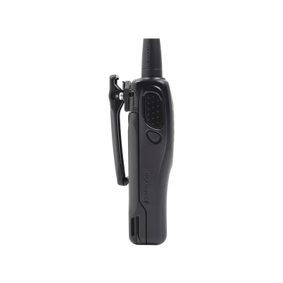440-480 MHz, Práctico y Ligero, MIL-STD-810, 16 Canales, DTMF, IP54, VOX, Scan, Incluye antena, batería, cargador y clip