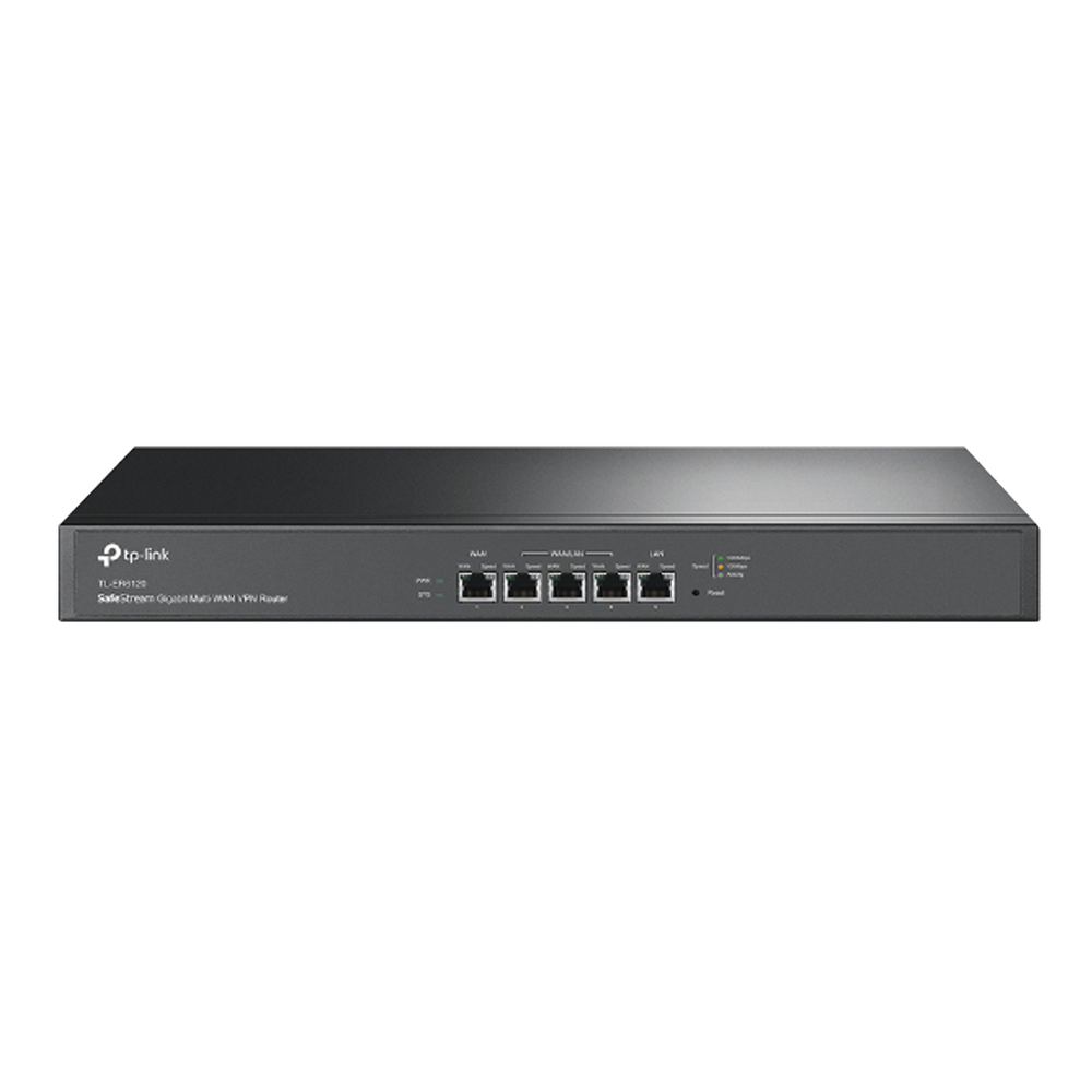 Gigabit VPN Router, Load Balancing, 1 Gigabit LAN Port, 1 Gigabit WAN Port, 3 Auto-configurable LAN/WAN Ports, 150,000 Concurrent Sessions