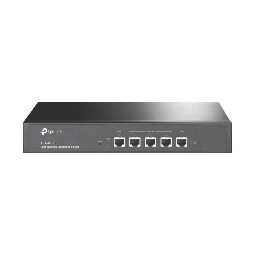 Router Balanceador de Carga Multi-Wan, 1 puerto LAN 10/100 Mbps, 1 puerto WAN 10/100 Mbps, 3 puertos Auto configurables LAN/WAN, Sesiones Concurrentes 30,000 para Negocios Pequeños y Medianos