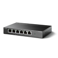 Switch PoE no Administrable de escritorio 6 puertos 10/100 Mbps, 4 puertos PoE, 67 W 