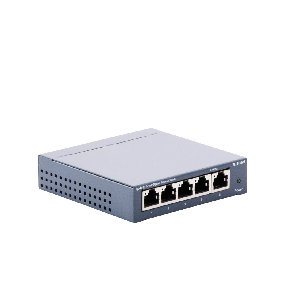 Switch Gigabit no administrable de 5 puertos 10/100/1000 Mbps