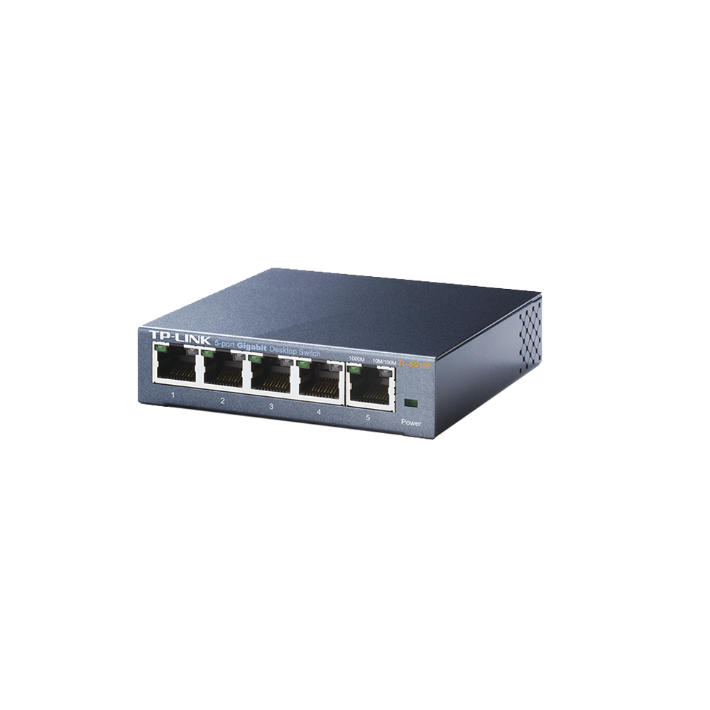 Switch Gigabit no administrable de 5 puertos 10/100/1000 Mbps